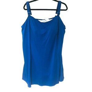 Swim 365 Swim Dress Bathing Suit‎ Swimsuit Women's 32W 5X Blue Beach Pool Summer
